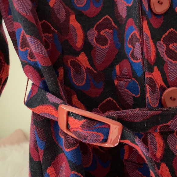 Vintage psychedelic belted blazer - Picture 2 of 3